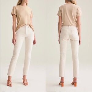 AGOLDE Remy High-Rise Straight Jeans Paper Wash Size 24